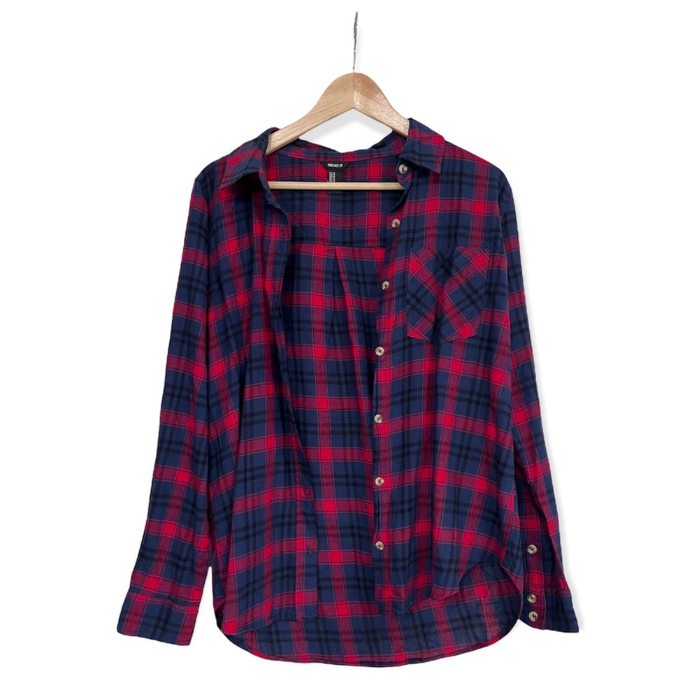 Forever 21 Red/blue flannel shirt